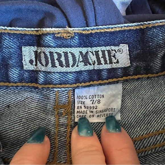 NWT VINTAGE 80's JORDACHE ACID WASH JEANS W ZIPPER DETAIL - Picture 6 of 13
